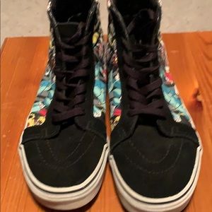 Alice wonderland high top vans